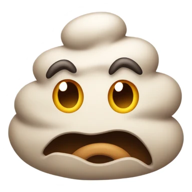 Poop with a frown sticker