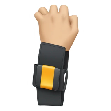 A hand gripping a belt in motion  sticker