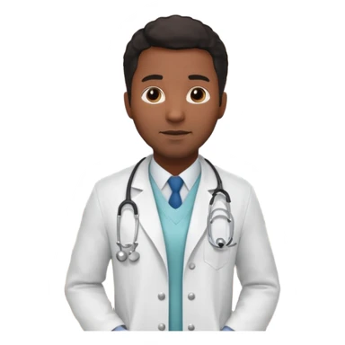 black male hotel doctor sticker