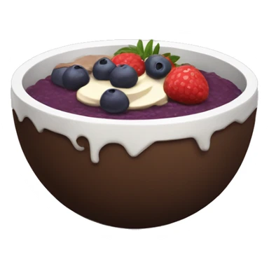 açaí bowl with nutella sticker