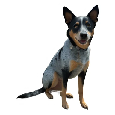 Blue heeler on hike sticker