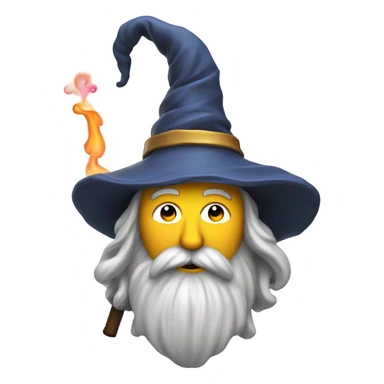 Wizard smoking a bong sticker