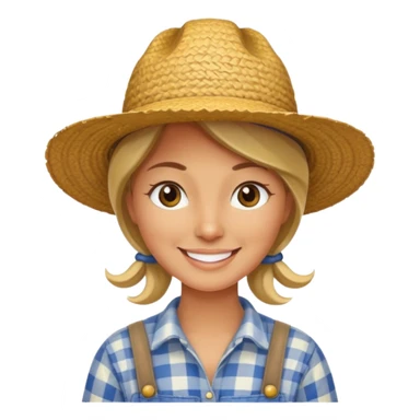 female farmer sticker