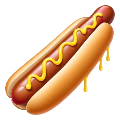 Melting neon ice cream hot dog  sticker