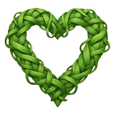 vine heart sticker