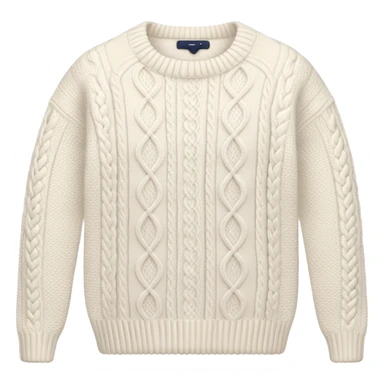 White knit sweater  sticker