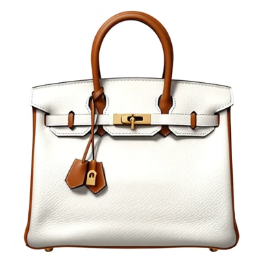 hermes birkin white himalayan bag sticker