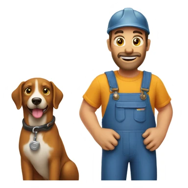 plumber and dog plumber sticker
