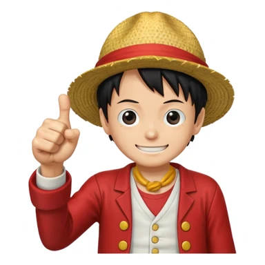 luffy giving a thumbs up sticker
