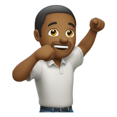 quelqu'un qui fait un dab sticker