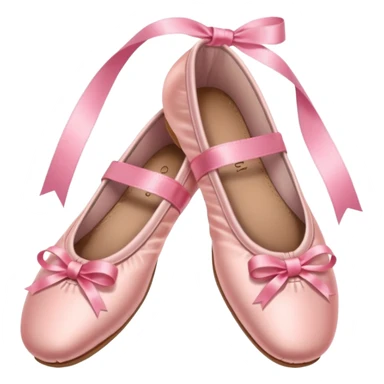 Preppy pink ballet shoes sticker