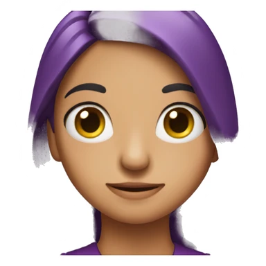 Una rana morada  sticker