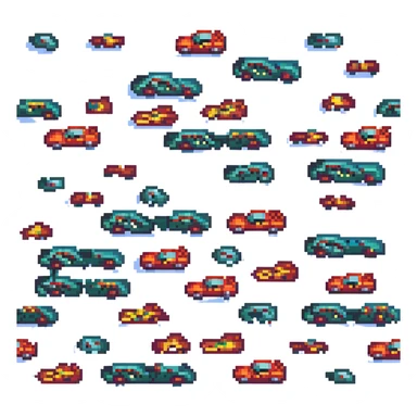 racing cars in 1990s sticker