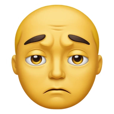 Pouting yellow face emoji sticker