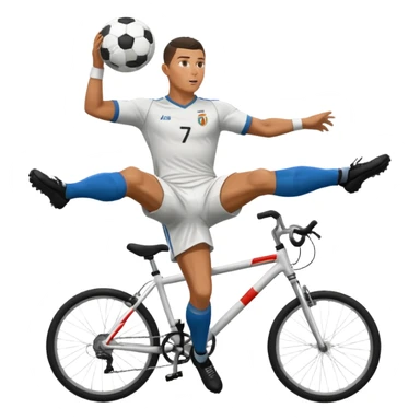 RONALDO scoring bicycle kick goal sticker