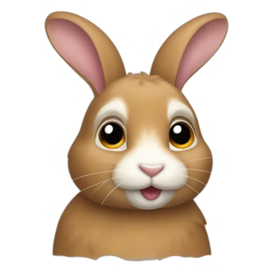 Lapin bélier sticker
