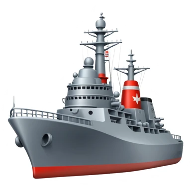 A naval destroyer ship sticker
