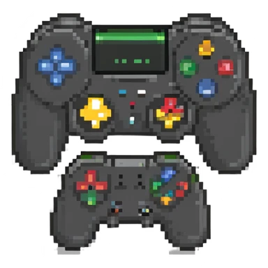 gaming emoji holding a gamepad sticker