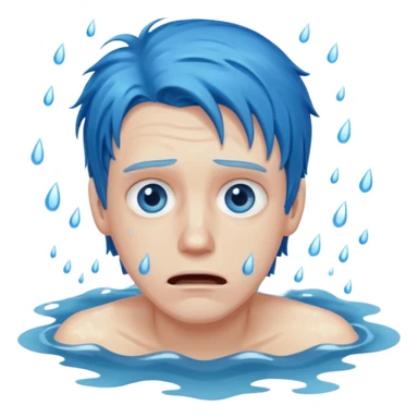 man drowning sticker