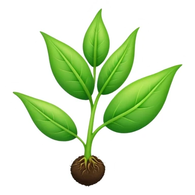 young shoot emerging from a seed sticker