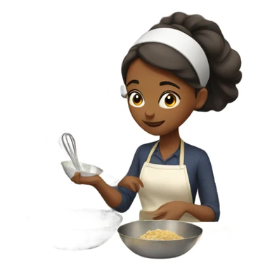 Girl cooking  sticker