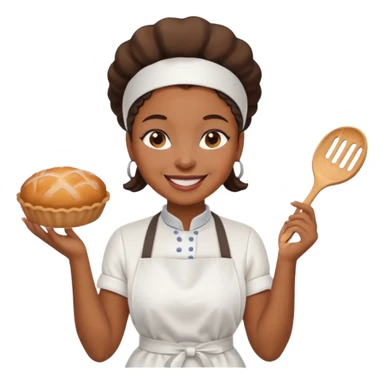 Street Baker black woman  sticker