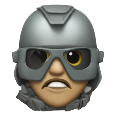 helldiver in emoji style sticker