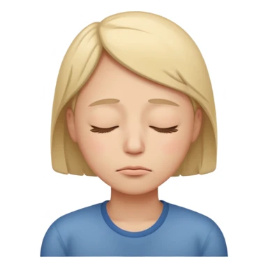 Tired happy face sticker