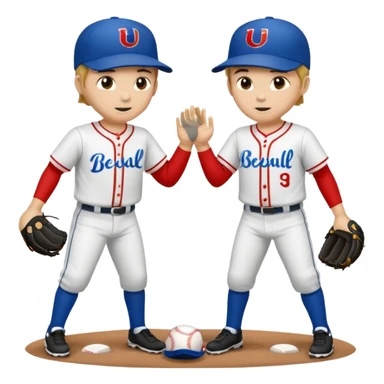 quiero dos equipos enemigos de baseball  sticker