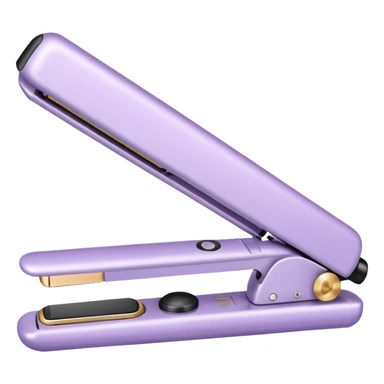 pastel lilac hair straightener sticker