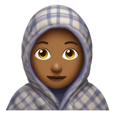 Lady in blanket  sticker