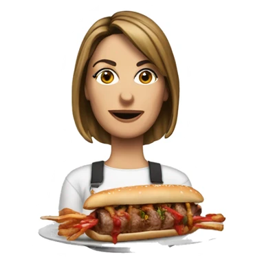 Giorgia Meloni with kebab sticker