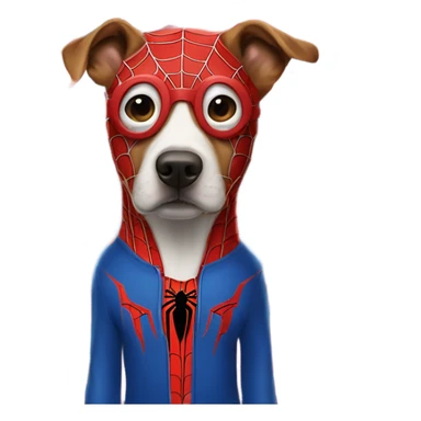 DOG in full SPIDER MAN sticker