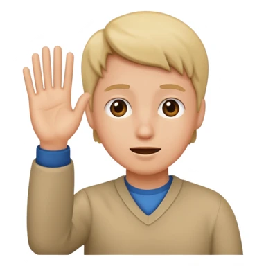 awkward wave sticker