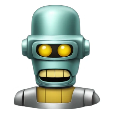 bender futurama besa mi brillante culo metálico sticker
