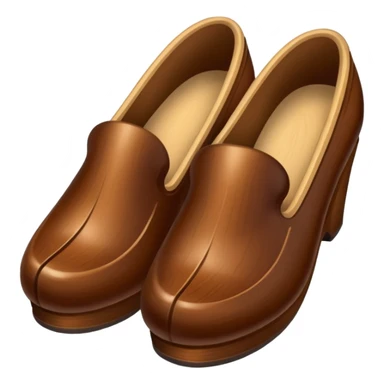 wooden shoe sticker