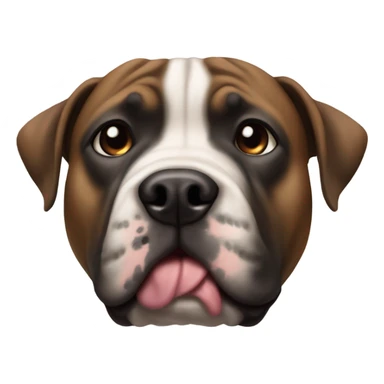 Staffy dog cross bull mastiff sticker