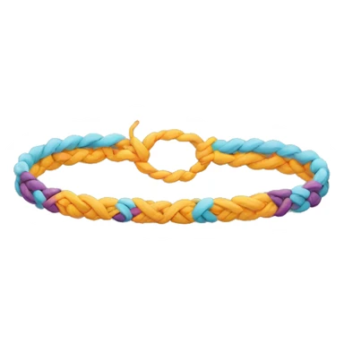 A friendship bracelet with “2 days “ on it sticker