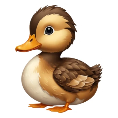 baby Northern Shoveller duck sticker