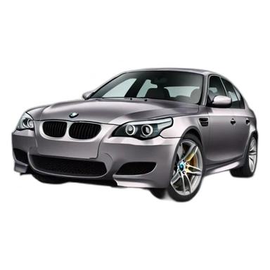 A BMW M5 E60 sticker