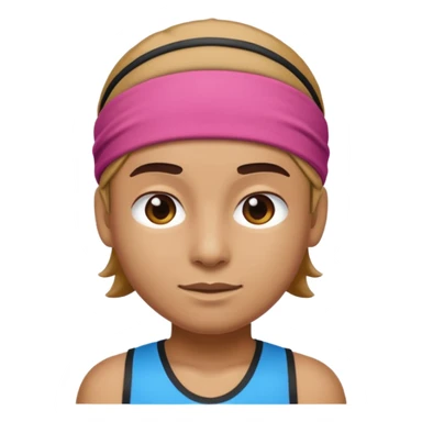 Athleteemoji wear headband sticker