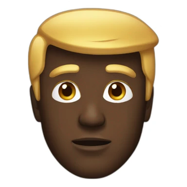 donald trump black skin sticker