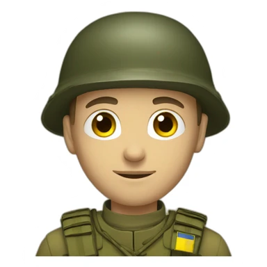 Ukrainian soldier sticker