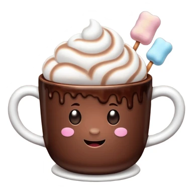 cocoa with marshmallows sticker
