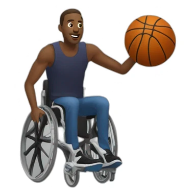 stephen hawkin in wheelchair slam dunking sticker