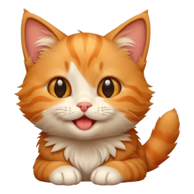 Kitten giggle sticker