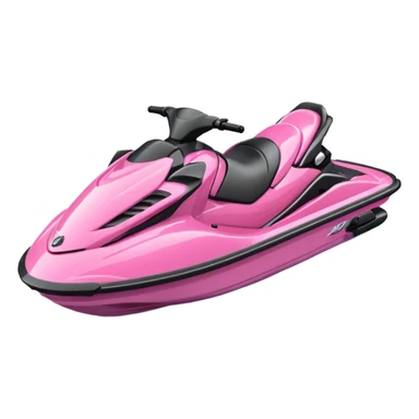 moto de agua rosada sticker