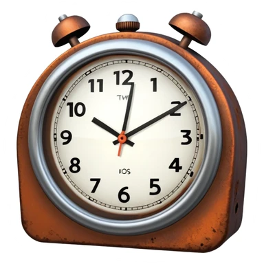 Animated angry ticking time clock sticker