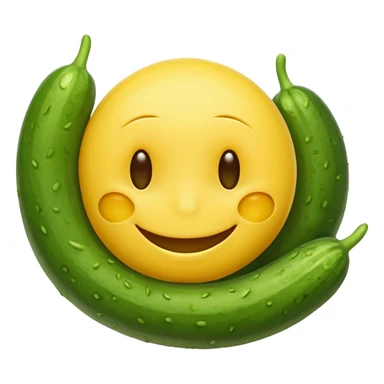 resting yellow smiley face with cucumbers over its eyes sticker