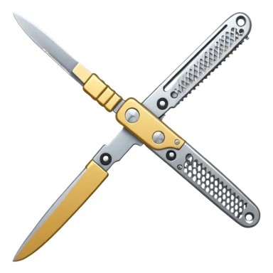 Navaja mariposa tipo peine sticker